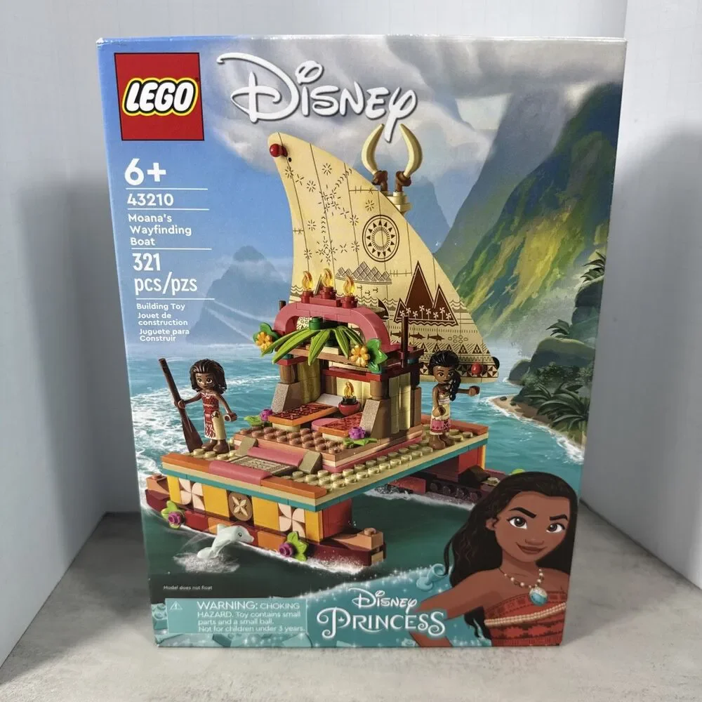 LEGO Disney Princess Moana's Wayfinding Boat Building Toy 43210 NEW SEALED